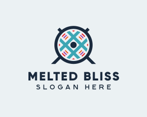 Blue Grid Fan logo design