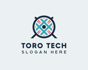 Blue Grid Fan logo design