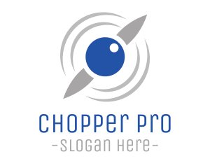 Chopper - Aircraft Propeller Wind logo design