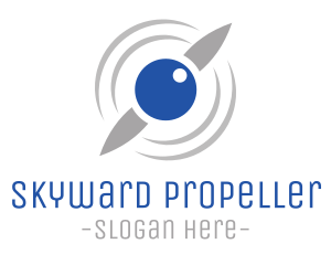 Aircraft Propeller Wind logo design
