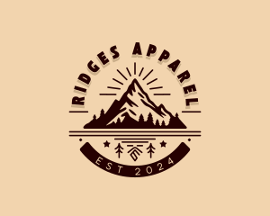 Mountain Hiking Adventure logo design