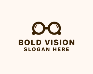 Coffee Geek Eyeglasses logo design