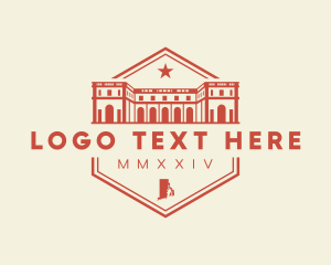 Moss Mansion - Rhode Island Landmark Building logo design