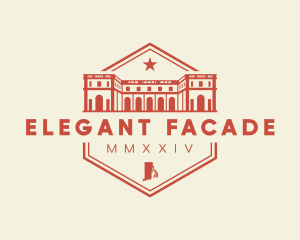 Facade - Rhode Island Landmark Building logo design