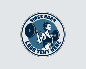 Weightlifter - Weightlifter Barbell Workout logo design