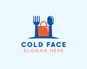 Fork Spoon Shopping Bag Logo