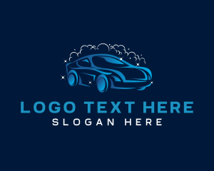 Car - Auto Bubble Cleaning logo design