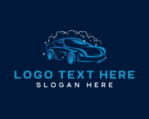 Car Wash - Auto Bubble Cleaning logo design