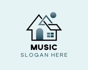 Modern Abstract House Logo