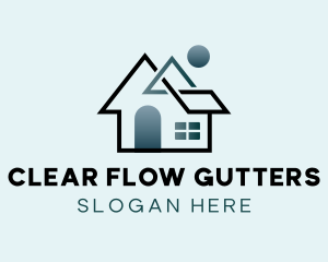 Gutter - Modern Abstract House logo design