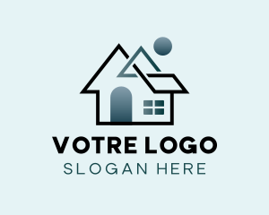 Structure - Modern Abstract House logo design