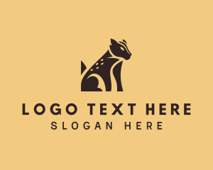 Golden Eagle - Snow Leopard Wildlife logo design