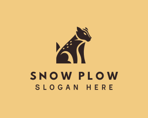 Snow Leopard Wildlife logo design