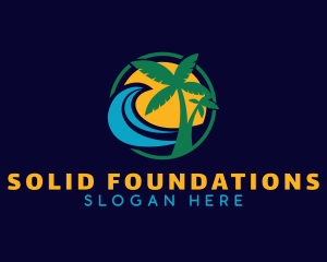 Coast - Summer Island Travel logo design