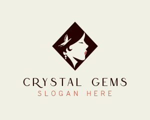 Woman Beauty Jewelry logo design