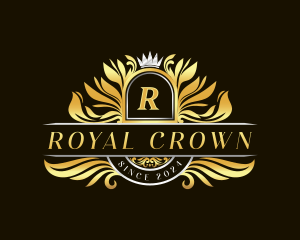 Monarch Crown Ornament logo design