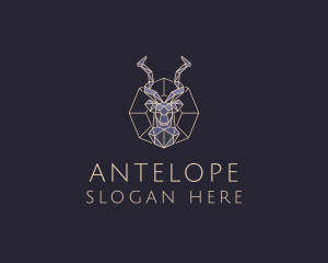 Wild Antelope Bust logo design