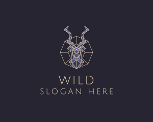 Wild Antelope Bust logo design