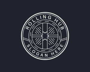 Hipster Auto Wheel logo design