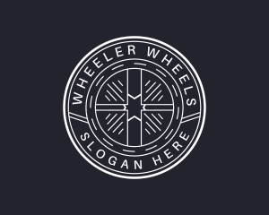 Hipster Auto Wheel logo design