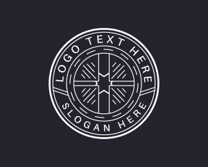 Automotive - Hipster Auto Wheel logo design