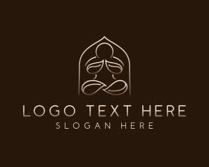 Yoga - Leaf Meditation Wellness logo design