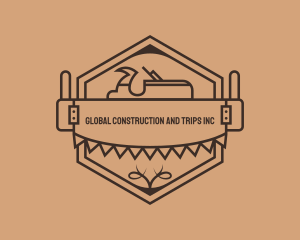 Woodworker Carpentry Saw Logo