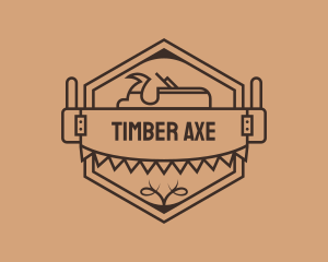 Woodworker Carpentry Saw logo design