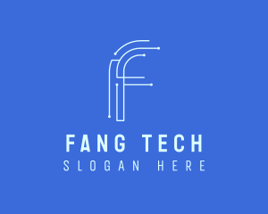 Tech Company Letter F logo design