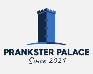 Blue Castle Tower  logo design