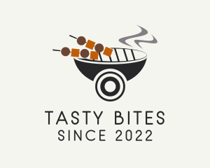 Barbecue Food Cart  logo design