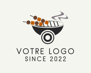 Snack - Barbecue Food Cart logo design
