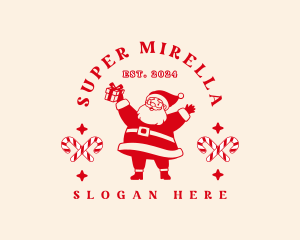 Santa Claus Gift Logo