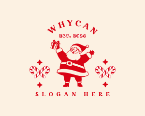 Santa Claus Gift Logo