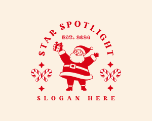 Santa Claus Gift logo design