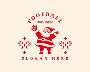 Seasonal - Santa Claus Gift logo design