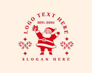 Santa Claus Gift Logo