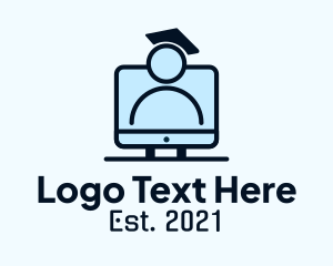 Elearning Center - Student Online Class logo design