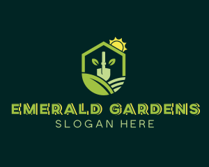 Shovel Eco Landscaping logo design