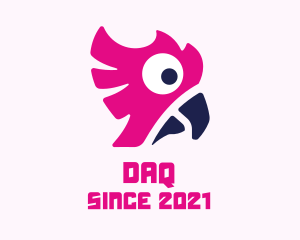 Red Parrot - Wildlife Parakeet Bird logo design