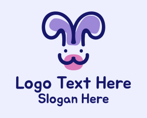 Toy Shop - Smiling Pet Bunny logo design