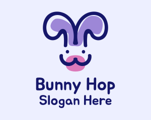 Smiling Pet Bunny  logo design