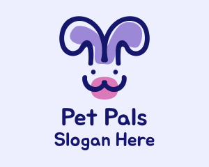 Smiling Pet Bunny  logo design