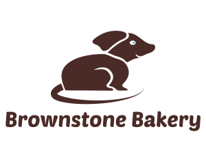 Brown Small Dog logo design