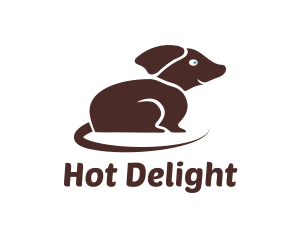 Brown Small Dog logo design