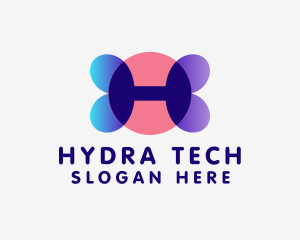 Modern Digital Tech Letter H logo design