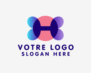 App - Modern Digital Tech Letter H logo design