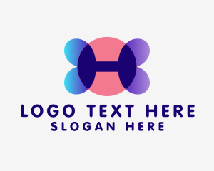 App - Modern Digital Tech Letter H logo design