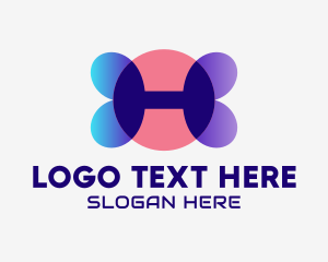 Exchange - Digital Tech Letter H logo design