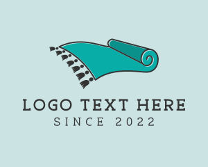 Rug - Carpet Flooring Weaver logo design